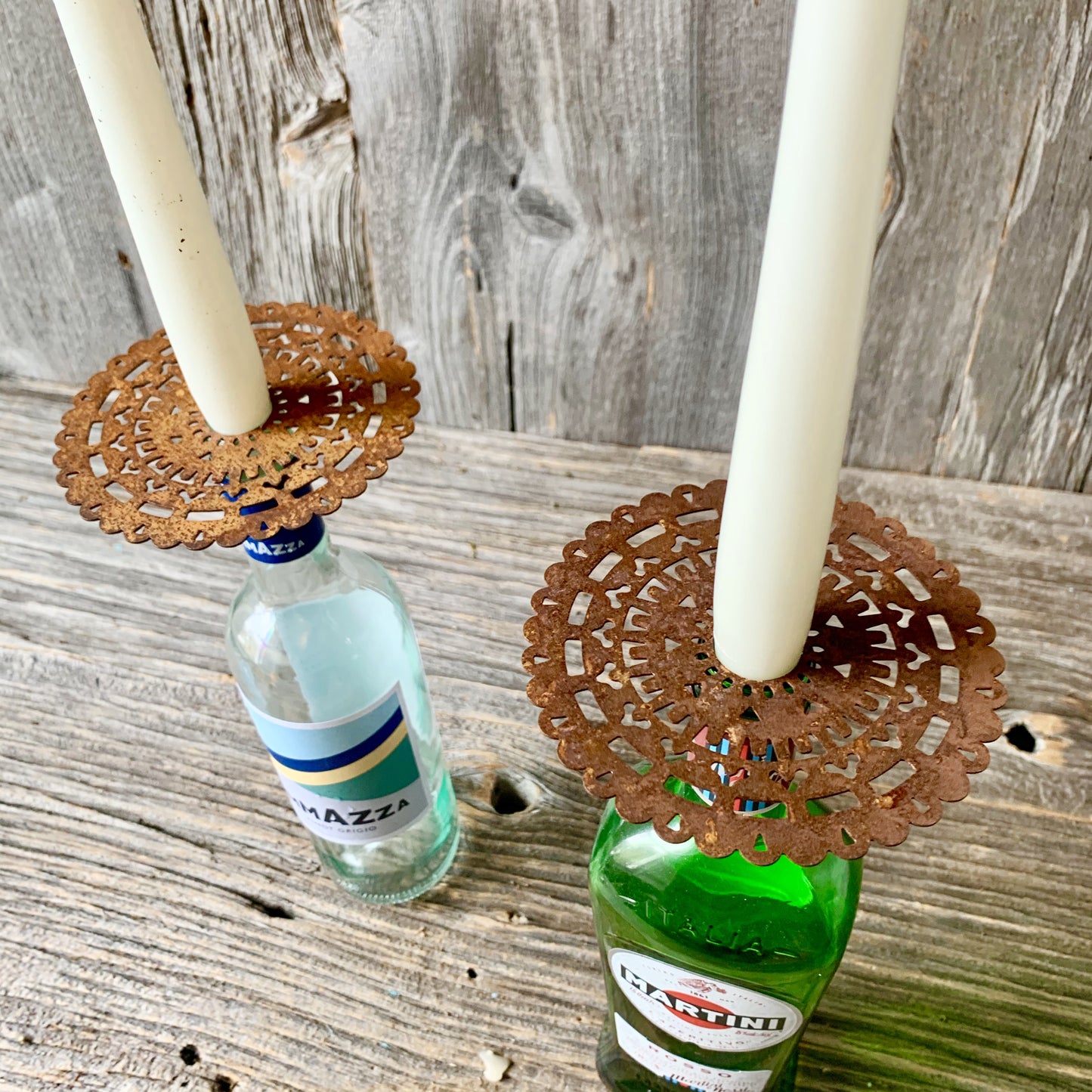 Rusty Candle drip catcher