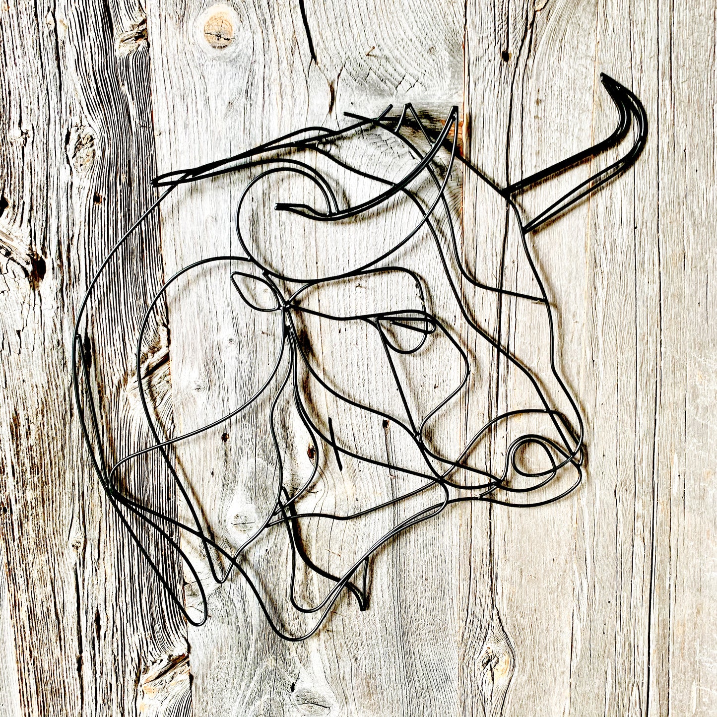 Bull Wire Wall Art