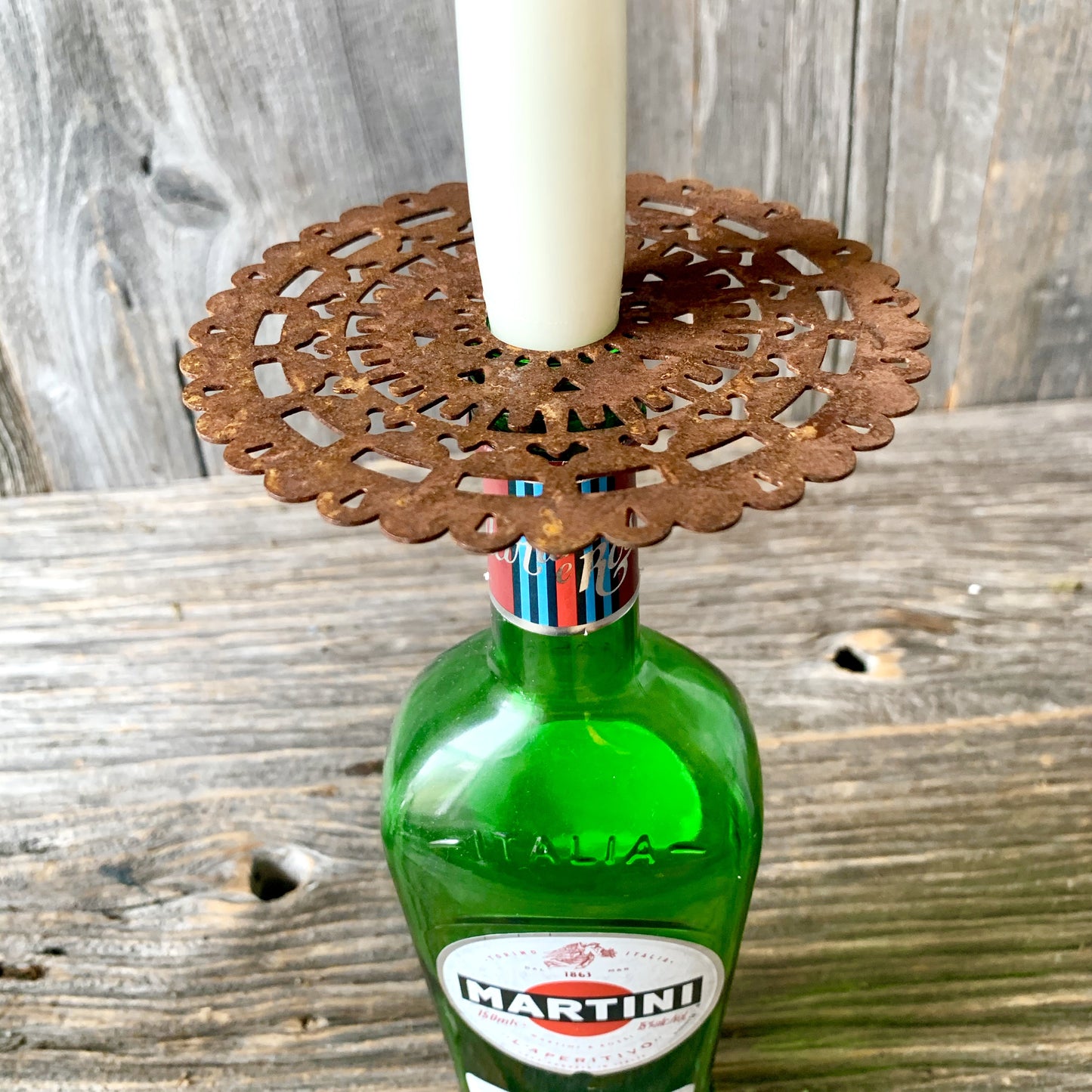 Rusty Candle drip catcher