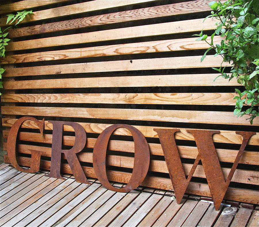 Large Rusted Letter