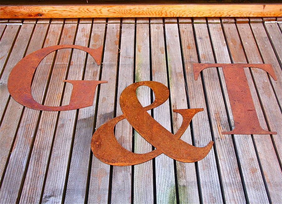 Large Rusted Letter