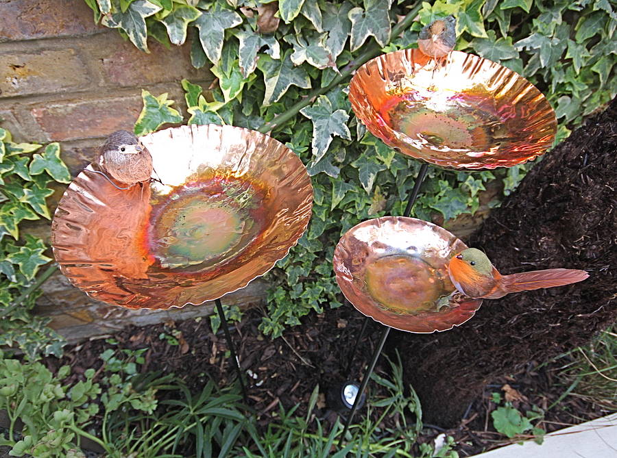 Copper Chalice Garden Stakes