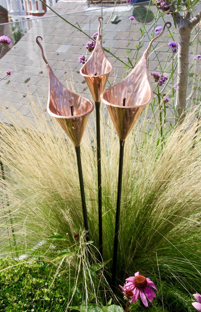 Fluted Copper Lily Sculpture PRE ORDER for delivery Mid May