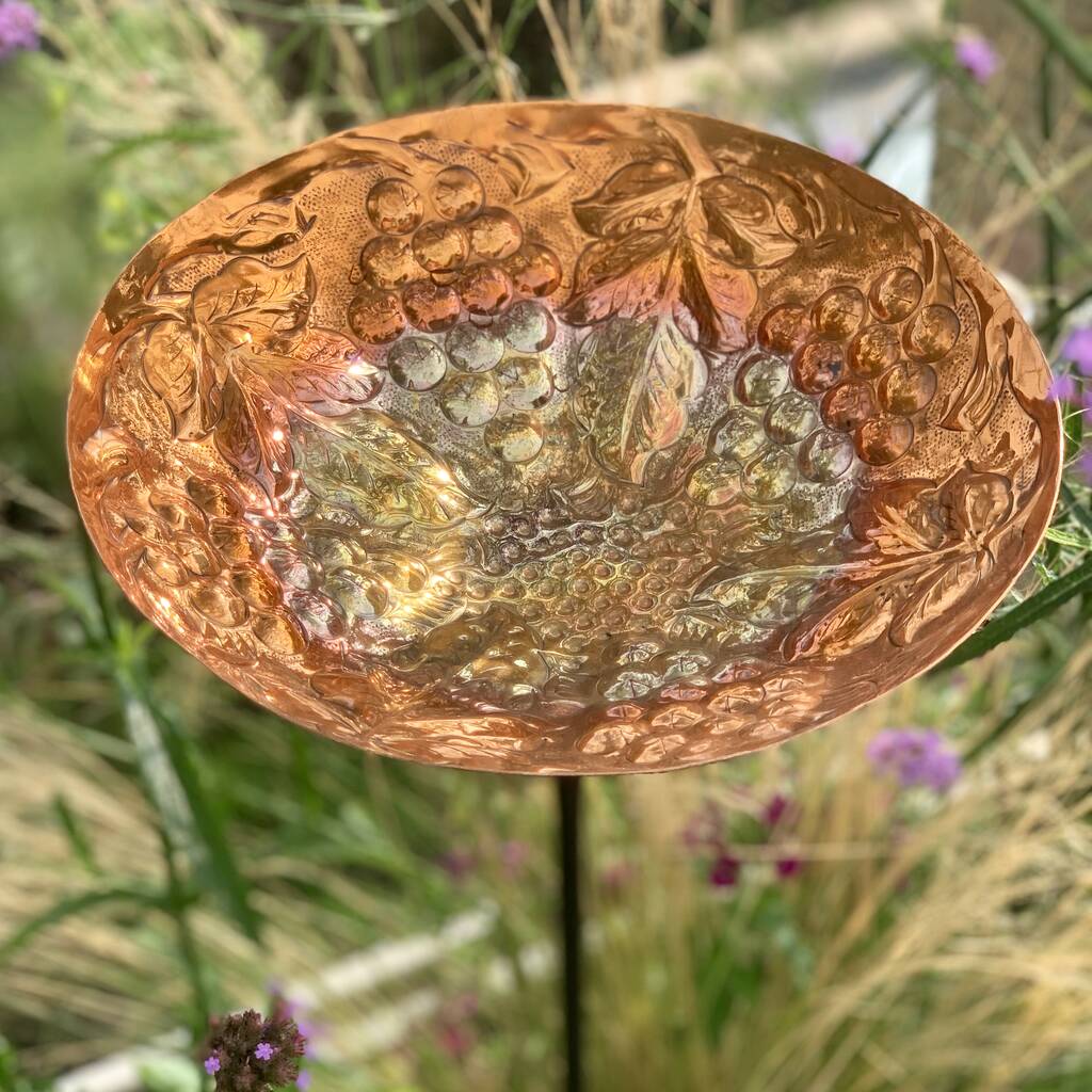 Copper Grape garden sculpture