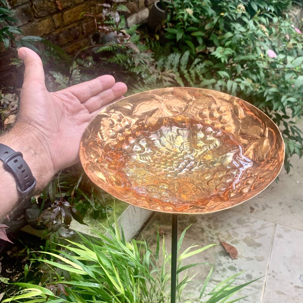 Copper Grape garden sculpture