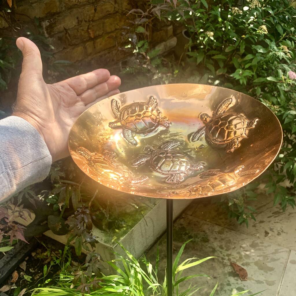 Copper Turtle garden sculpture