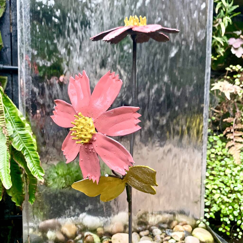Daisy And Butterfly Garden Stake