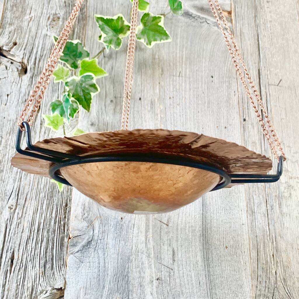 Copper Hanging Birdbath
