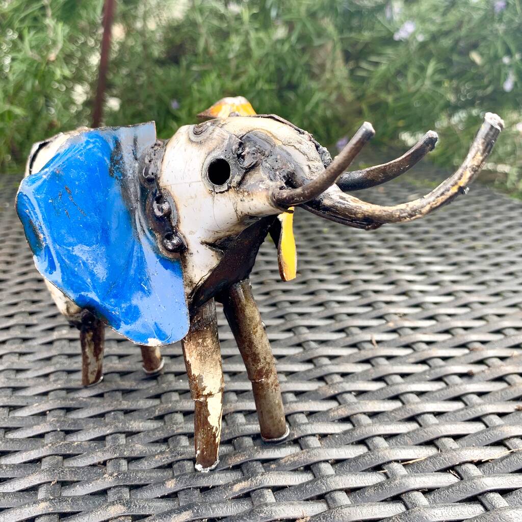 Recycled Elephant Sculpture