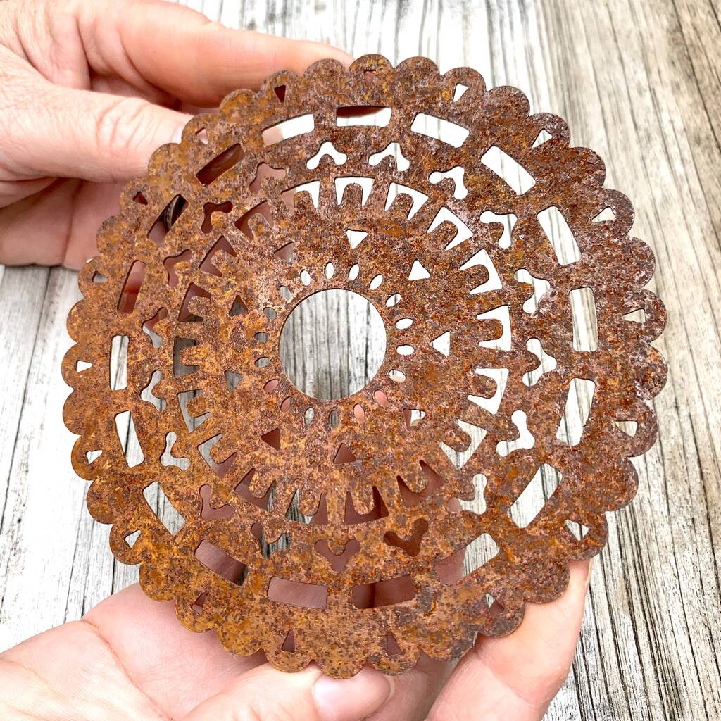 Rusty Candle drip catcher
