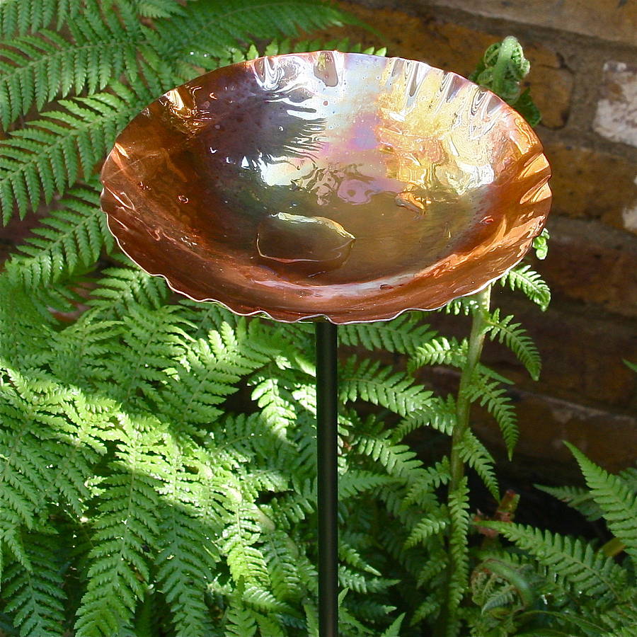 Copper Chalice Garden Stakes