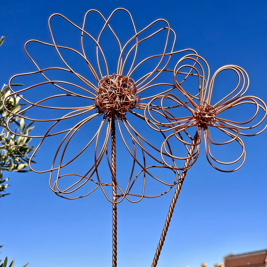 Dahlia and Cosmos Wire Flower Stakes