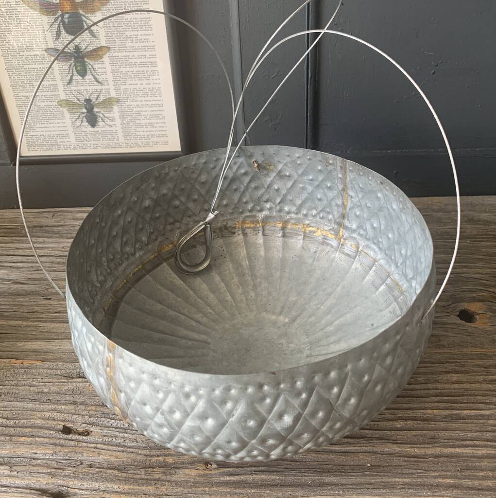 Zinc Hanging Diamond Planter