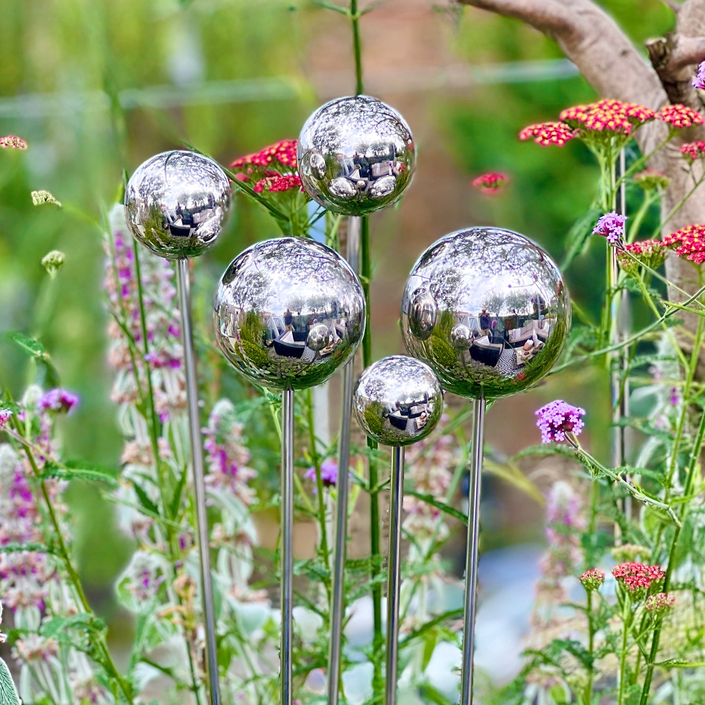 Set 3 Steel Ball Sculptures