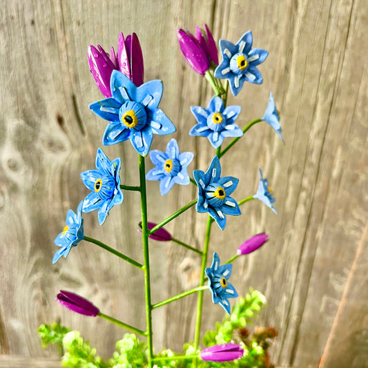 Forget Me Not Garden Stakes Set of 2