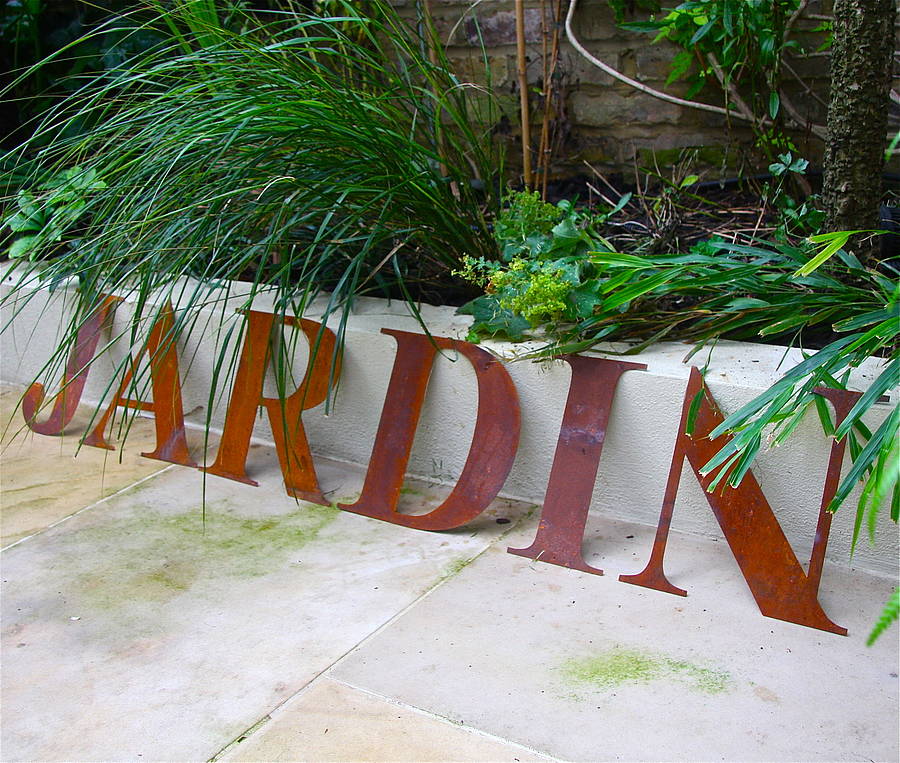 Large Rusted Letter