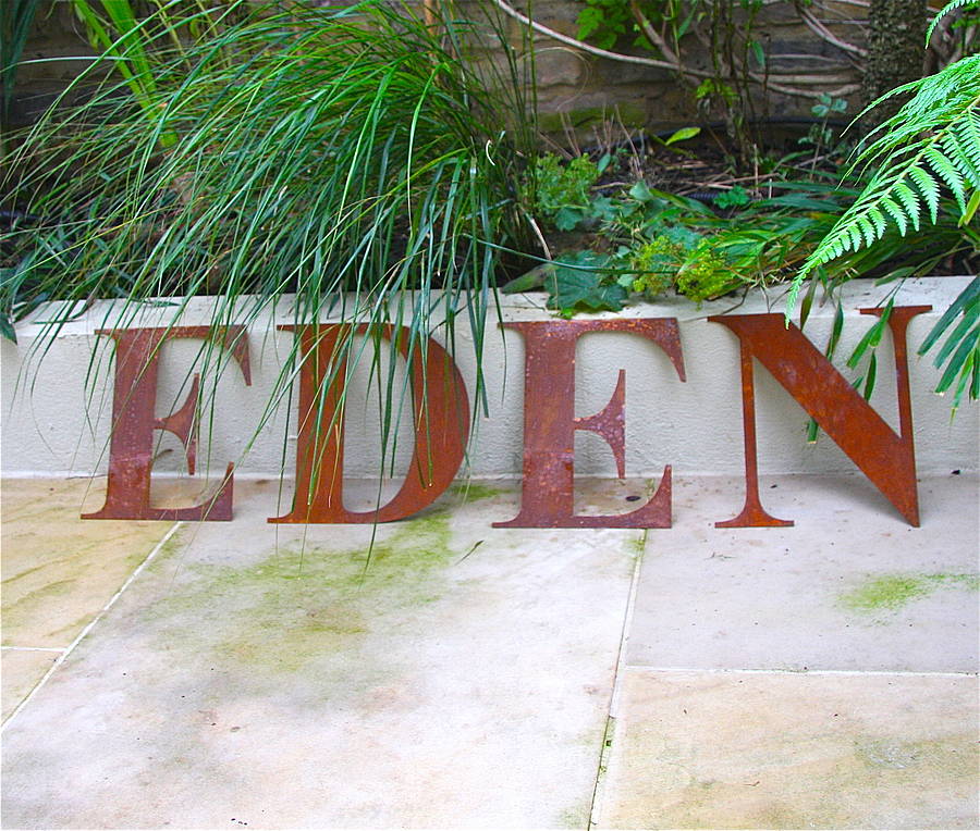 Large Rusted Letter