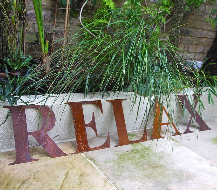 Large Rusted Letter