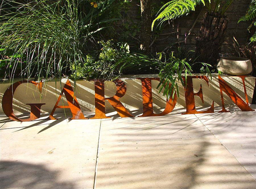 Large Rusted Letter