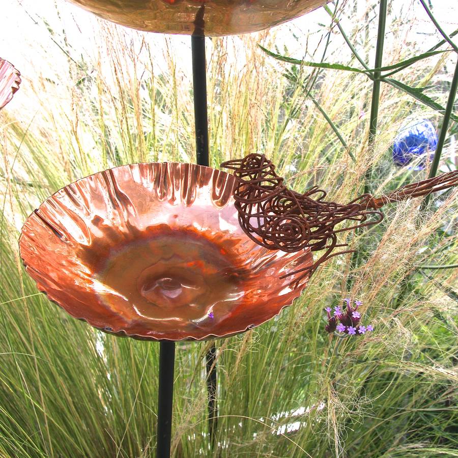 Copper Chalice Garden Stakes