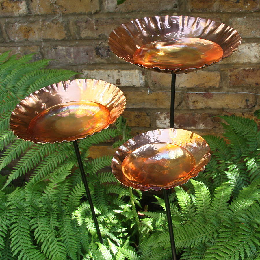 Copper Chalice Garden Stakes