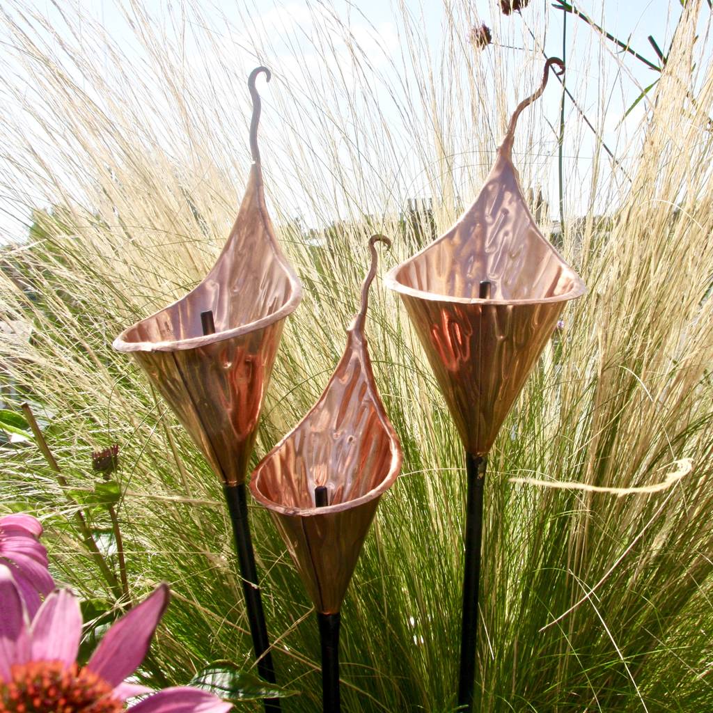 Fluted Copper Lily Sculpture PRE ORDER for delivery Mid May