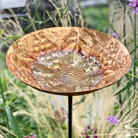 Copper Grape garden sculpture