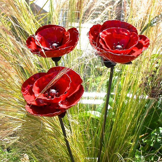 Set of 3 Poppy Sculptures PRE ORDER