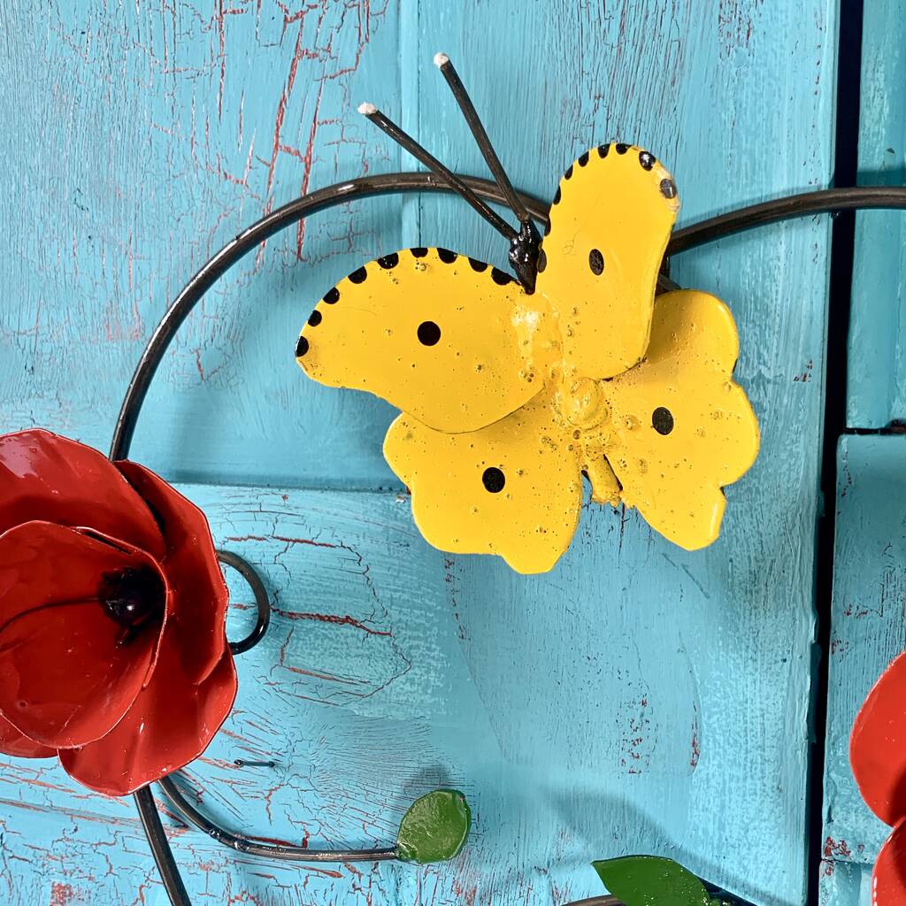 Poppy And Butterfly Wall Art