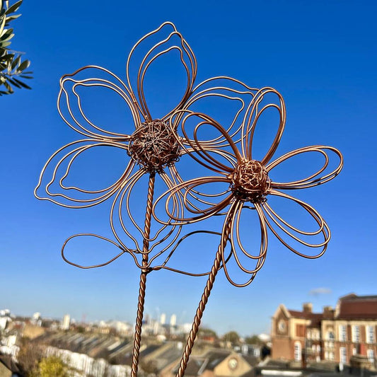 Dahlia and Cosmos Wire Flower Stakes